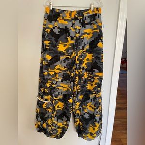 Macgear Digital Camo Pants 32 Skating Y2K Yellow Gray Black